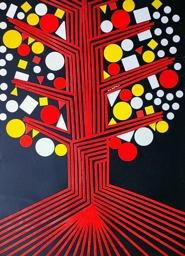 Artwork: Albero linfatico poligonale