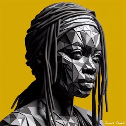 Artwork: Michonne, Walking Dead