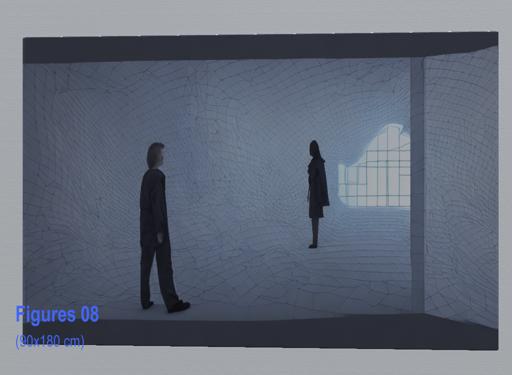 Virtual art exhibition: Futuristic Figures   by Mille Hamilton 