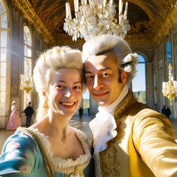 Artwork: Selfie de Maria Antonieta y Mozart