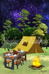 Artwork: Camping in The Backyard