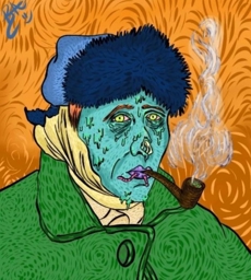 Artwork: Reinterpretación Van Gogh zombie S2