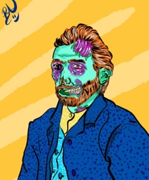 Artwork: Reinterpretación Van Gogh zombie S1