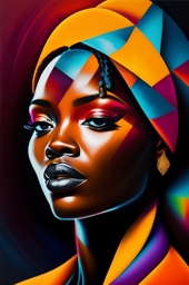 Artwork: Femme Abstrait Africain