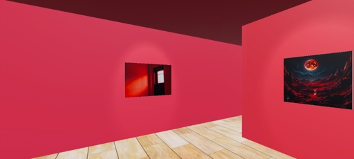 Virtual art exhibition: The Red Thread of Desires  by Leirvik Asmund I. Pacho