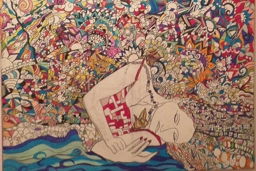 Artwork: la dormiente sulla spiaggia