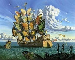 Artwork: Departure of the Winged Ship