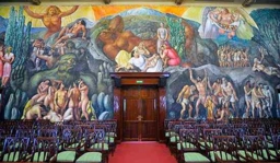 Artwork: Murales de José Aguiar ubicados en el Salón Noble.