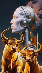 Artwork: the bulls are watching