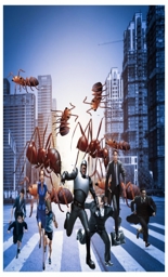 Artwork: Ants everywhere in the City