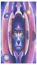 Artwork: intergalactic face of the higher sphere