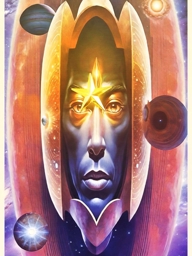 Artwork: intergalactic face of the higher sphere