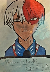 Artwork: Shoto todoroki colored