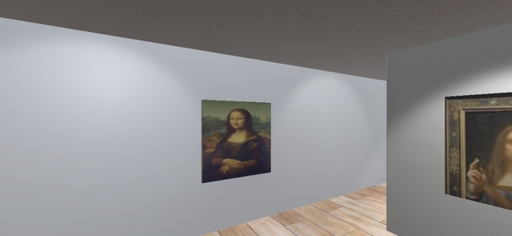 Virtual art exhibition: galeria de artes  by Leonardo davinci