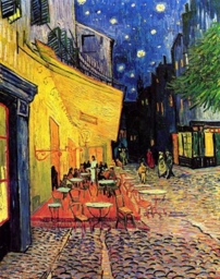 Artwork: Terraza de café por la noche