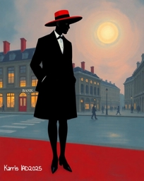 Artwork: The Woman in Red and Black