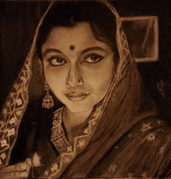 Artwork: Aparna from the  movie 'Apur Sangsar '