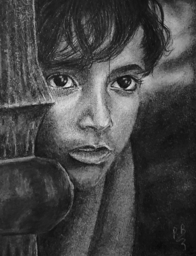 Artwork: Apu from the  movie  'Pather Panchali '