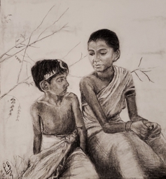 Artwork: Apu O Durga  from the movie 'Pather Panchali '