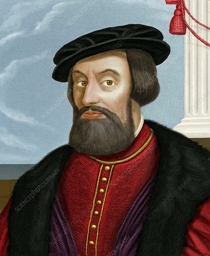 Artwork: retrato de Hernán Cortés