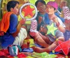 Artwork: Ang Paggagawa ng parol sa pag sapit ng pasko