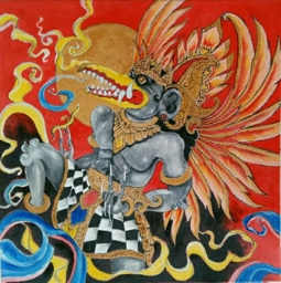 Artwork: Djatayu Poleng (sold)